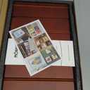 Premium Vinyl Record Stand - a Mid-Century Style Record Holder for Albums, 50-60 LP Capacity - with a Now-Playing Record Display Groove (Brown)