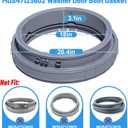 Upgraded MDS47123602 Washer Door Boot Gasket Compatible with LG Washer Door Boot Seal MDS64237202 Kenmore Door Boot Seal MDS64237201, WM3050CW, WM3170CW, WM3370HWA, WM3250HWA, WM3670HWA Door Gasket