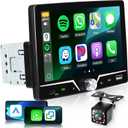 Single Din Car Stereo with Apple Carplay Android Auto, Sellrich 7 inch Touch Screen Bluetooth Car Radio with Mirror Link FM Radio USB/AUX/Type-C Ports+Backup Camera