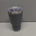 30 oz Tumbler with Lid Stainless Steel Tumblers Vacuum Insulated Cup Reusable Powder Coated Travel Mug Double Wall Leak Proof Portable Cups Keep Cold Drinks for 12 Hours, Gray, 1 Pack