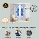 Bless International Beautiful Indian Bohemian Psychedelic Hippie Burning Sun Window Curtain Panels for Bedroom, Living, Balcony (Golden Tie Dye (38x83 Inches)(96x210 Cms))