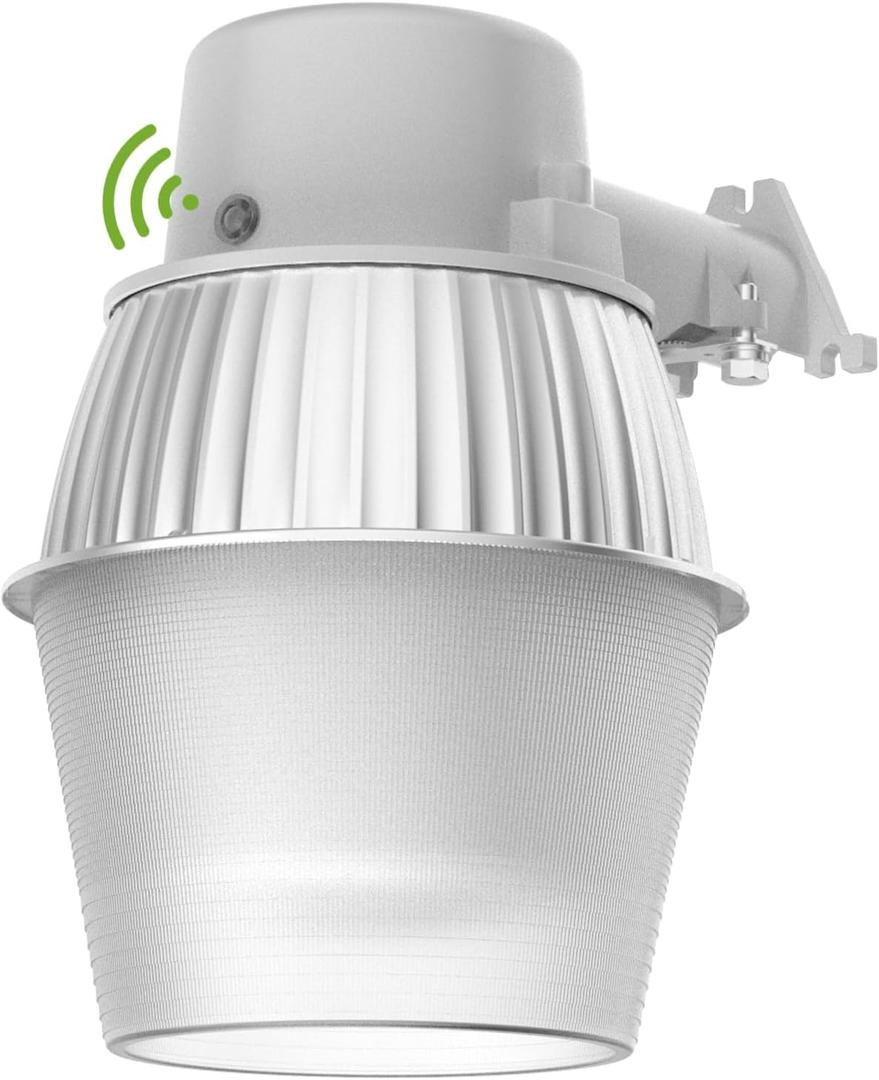 250W Equivalent Barn Light with 29W LED bulb Outdoor Dusk to Dawn Area and Flood Light with Photocell UL Listed LED Security Light for barn Garage Yard Warehouse 4000K 3300LM 120Vac Gray 1Pack