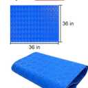 Swimming Pool Ladder Mat - Protective Pool Ladder Pad Step Mat with Non-Slip Texture, Blue Medium Blue Medium Pool Step Mat, Pool Liner Protection Mat (36 X 36 inch)
