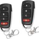 Universal Duplicator Remote Garage Door Remote, 433.92 Mhz Remote for Gate, Remote Control Key Fob, Replacement Garage Door Electric Gate, Cloning Remote Control Keychain(2 PCS)