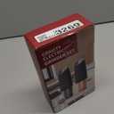 CIRCLE JOY Rechargeable Electric Salt and Pepper Grinder Set Gravity Salt and Pepper Mills Set with LED Light, No Battery Needed, Adjustable Coarseness, Washable 135ml Container, Black