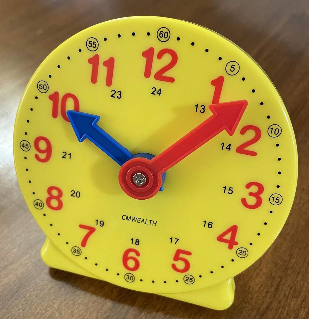 Learning Clock for Kids, Student Learning Clocks Teaching Time 12/24 Hours Geared Clock 4+Years Seller
