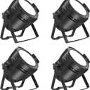 BETOPPER Stage Lights 4 Pack, DJ Lights with Stand 200W COB LED Par Light' Warm White & Cold White Stage Wash Light, LED Stagespot Lighting for Church/Party Show/Club/Karaoke