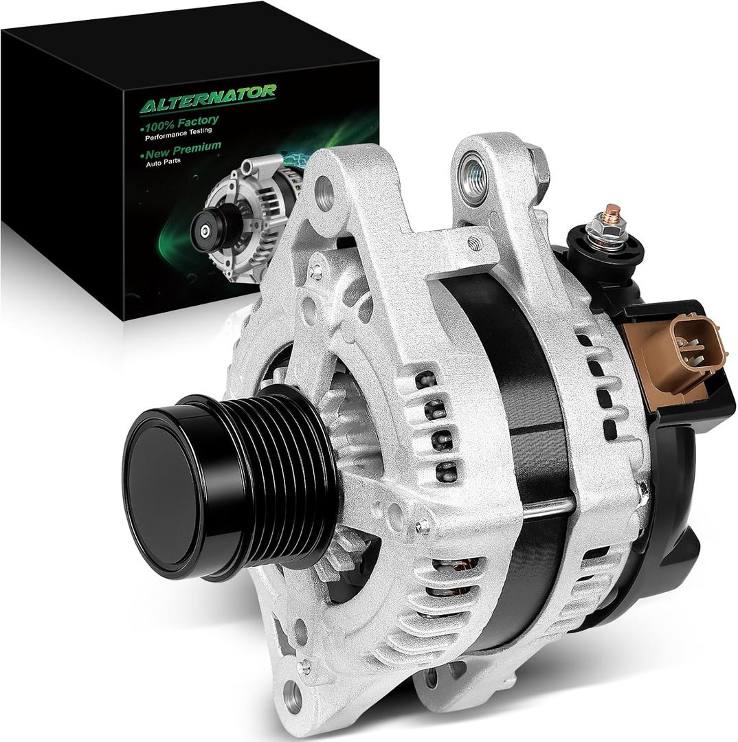 Alternator for:-Toyota Highlander 2011-2016, Sienna 2007-2016, Venza 2010-2015 for:-Lexus RX350 2010-2014, ES350 2016-2018, 3.5L v6 12V 150Amp 6-Groove, OE# 27060-0P240, 11326N (ALL-NEW)