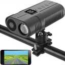 PIEPIE Bike Front Light Sports Camera1080P HD Bicycle Action Camera, 64GB Memory, 10H Recording, Rechargeable LED Headlight for Night Riding, Ebike Accessories, Mountain Road BMX Dirt Bike