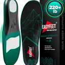 220+ lbs Plantar Fasciitis High Arch Support Insoles Men Women - Flat Feet Orthotic Inserts Standing All Day - Work Boot Shoe Insoles - Shoe Sole Flat Foot Heavy Men M