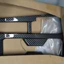 ZiWen Interior Trims Gear Shift Panel Center Console Cup Holder Cover Frame Accessories for Honda Accord 2023 2024 2025 2026 (Carbon Fiber Print)