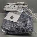 Dowin Heated Blanket King Size, Dual Controllers Faux Fur Electric Blankets, Tie-dye Plush Heating Blanket, Over-Heat Protect, 5 Heating Levels, Machine Washable (100"x 90" Grey)