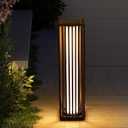 GREEN MORE Rattan Solar Patio Lights,50 Lumen Auto-On/Off Outdoor Floor Solar Lamp, IP65 Waterproof with 8H Runtime for Garden Pathways & Landscape Lighting,Brown