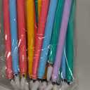 Baquler 24 Pcs 11'' Pastel Flameless Taper Candles Colorful LED Candle Sticks Colored Battery Operated Candle Pink Plastic Flickering Candlestick for Easter Wedding Birthday Dinner Table Party Decor