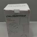 CHLORANTHUS 2 Pack Cordless Table Lamps, 3 Colors Stepless Dimming Fabric Desk Lamp, 6000mAh Rechargeable Battery LED Desk Lamp, Touch Night Light for Bedroom, Dining, Desk, Cafe