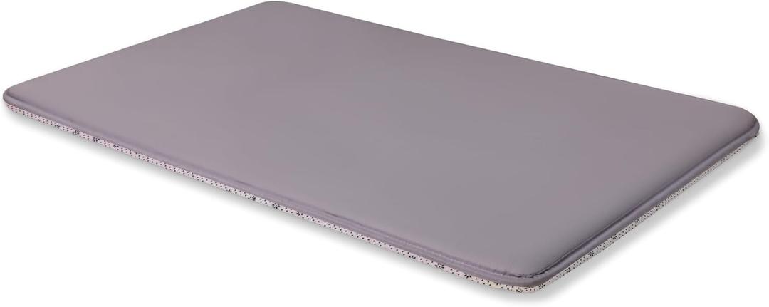 Dog Crate Pad Mat, Waterproof Kennel Cage Mat, Cooling Pet Bed for Small Medium Dogs, Outdoor Pet Bed with High Resilience Foam,Wipe Clean & Easy Rinse, Anti Slip 30 inch Graphite Grey (29"L x 18"W x 1.2"Th)