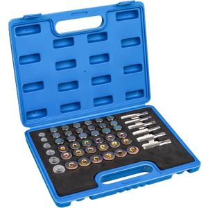 Luney 114PCS Oil Pan Drain Plug Repair Kit, Oil Drain Plug Removal Thread Repair Tool Kit, Drain Pans Automotive Rethreading Tools Kit M13 M15 M17 M20 M22, Metric Universal