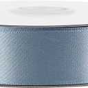 MEEDEE Dusty Blue Ribbon 1 Inch Dusty Blue Satin Ribbon Lux Double Faced Satin Ribbons by 50 Yards Polyester Blue Wrapping Ribbons for Crafts, Weddings, Flower Bouquet, Holiday Decorating