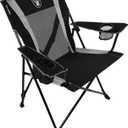 Kijaro Dual Lock Pro Sports Fan Folding Chair, 26" L x 35.5" W x 37" H, Las Vegas Raiders
