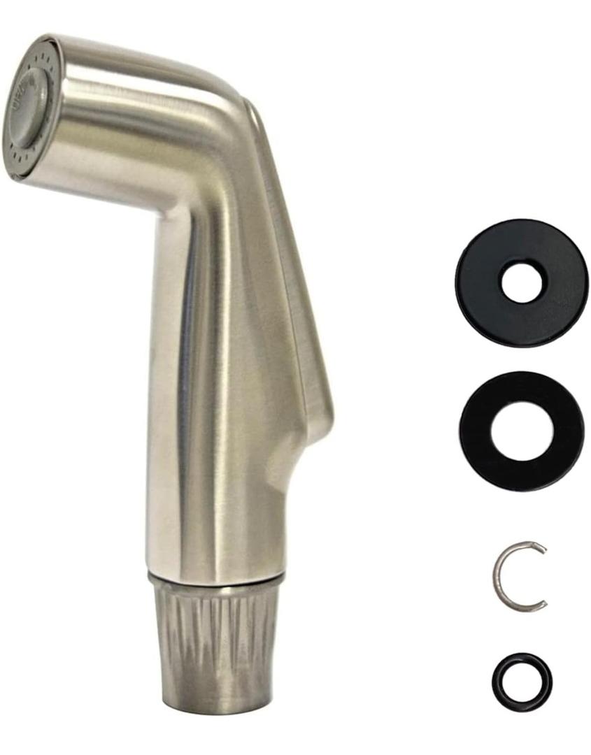 Hygie Rinse Kitchen Sink Side Spray Head, Sink Sprayer Attachment, Pull Out Spray Head,  Nickel finish