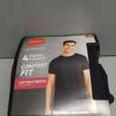 Hanes Mens Ultimate Comfort Fit Undershirt, Mens Crewneck Stretch-Cotton T-Shirt, 4-Pack (Medium)