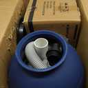 SWIMLINE HYDROTOOLS Complete Sand Filter System, 12" Tank - for Above-Ground Pools Up to 8,000 Gallons, Single Speed Pump, 0.3 THP, 1,980 GPH, 4-Way Multi-Port Valve, 42 lb Capacity