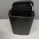 Dog Waste Trash Can Wall Mounted, 2.1Gal Small Outdoor Trash Can with Lid, Hanging on Fence, Dog Poop Bucket with 40 Bags, Inner Waste Bin, Black