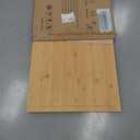 36 Inch Extra Large Bamboo Cutting Boards for Kitchen, Wood Cutting Board with Deep Juice Groove and Handle Heavy Duty Chopping board, Oversized Stove Top Cover, Kikcoin, 36" x 24"