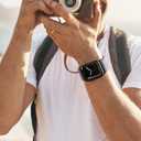 2 x Stretchy Nylon Solo Loop 6-Pack Compatible with Apple Watch Bands 38mm 40mm 41mm 42mm 44mm 45mm 46mm 49mm, Nylon Sport Elastic Wristbands Strap Women Men for iWatch Series 10 9 8 7 6 5 4 3 SE Ultra 2 (Black/Navy/White/Green/BlueGray/Stone)