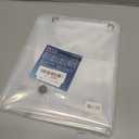 Mrs Awesome Small Stall Shower Curtain Liner 36 x 72 inch, PEVA 8G Thick & Heavy Duty, 3 Bottom Magnets, Waterproof, 36x72, Clear