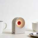 Decorative Night Light with Bluetooth Speaker | Cute Desktop Decor, Portable & Rechargeable, 4 Color Modes + White Noise | Ideal Gift for Home, Office, Travel | White