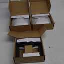 Amerdeco Pack of 3 Privacy Door Handles, Oil Rubbed Bronze Interior, Knurled Lever, Heavy Duty for Bedroom and Bathroom, Reversible Keyless for Right & Left Side AM0021