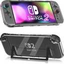 Dockable Clear Case for Nintendo Switch 2 (2025), FANPL Protective Cover for Switch 2 and Joy Con Controller - Strong and Durable, Not Easy to Fall Off
