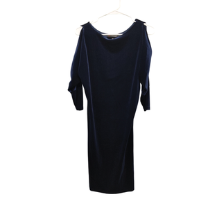 Jeanne Becker Velvet Women Dress Size XS Blue Navy