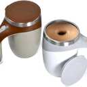 Self Stirring Coffee Mug 14oz - Automatic Stirrer for Tea & Coffee Accessories Mixing Mug, Travel Coffee Mug with Lid, Coffee Cups with Lids, Portable Coffee Cup Mixer, Battery Powered