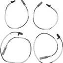 NewYall Pack of 4 Front and Rear Left Driver and Right Passenger Side ABS Sensor for BMW 128i Coupe 2008-2013, 328i Coupe Sedan 3.0 2007-2013, 330i 325i 3.0 2006