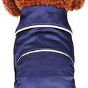 Lifeunion Small Dogs Cats Pajamas Pet Soft Silk Lapel Two-Legged Sleepwear Shirt for All Season (Medium, Blue)