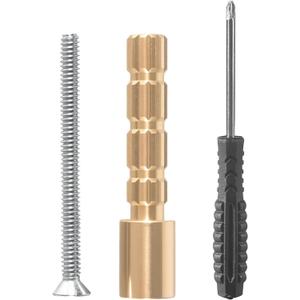 Compatible with Gerber & Pfister Shower Tub Valves, 2.5" Brass Stem Extension Kit with 10-24 Screw for Secure Handle Installation  Fits Deep Wall Trim & Cartridge Repair