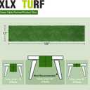 XLX TURF Artificial Grass Table Runner for Sport Golf Spring Summer Party Decorations - Green Fake Grass Crafts Table Centerpiece Wedding Baby Bridal Shower - 12x108 Inch