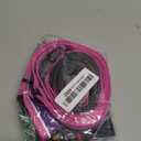 Tuff Pupper Hands Free Adjustable Length Dog Leash | Lightweight for Running Jogging Walking | Padded Waist Belt (24-50 inch) | Adjusts 3 to 6 Feet Length | Strong Ballistic Nylon w/Reflective Strips (Punch Purple)