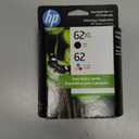 HP 62XL Black / 62 Tri-Color Ink Cartridges, N9H67FN, 2 / Pack 2 PK