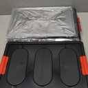 KINGCAV Plastic Durable Cargo Storage Box Weathertight Foldable Storage Trunk Organizer Box Secure Snap-on Lid Car Trunk Organizer Collapsible Storage Box for Camping Store 2Pcs