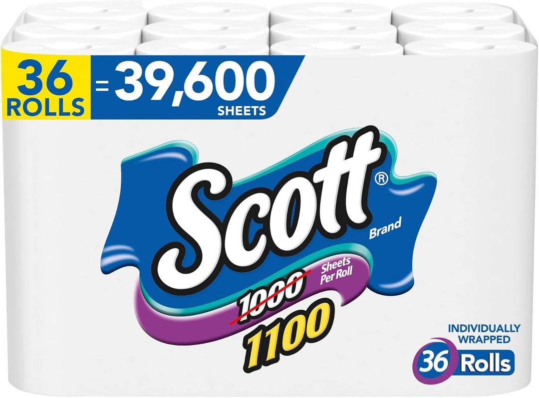 Scott Tissue, 1000 Sheets Per Roll, 36 Piece