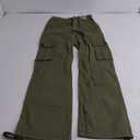 ZMPSIISA Women High Waisted Cargo Pants Wide Leg Casual Pants 6 Pockets Combat Military Trousers S