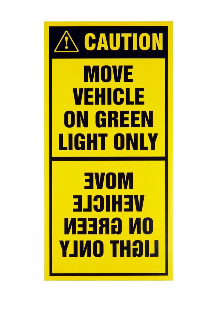 Outside Traffic Life Safety Sign - English