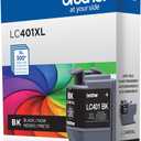 Brother Genuine LC401XLBK High Yield Black Ink Cartridge