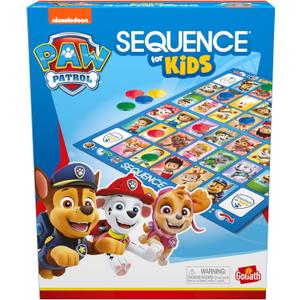 Paw Patrol Sequence for Kids | Easy to Play Matching Game of 4-in-A-Row Featuring Paw Patrol Characters | 2-4 Players, Ages 3+