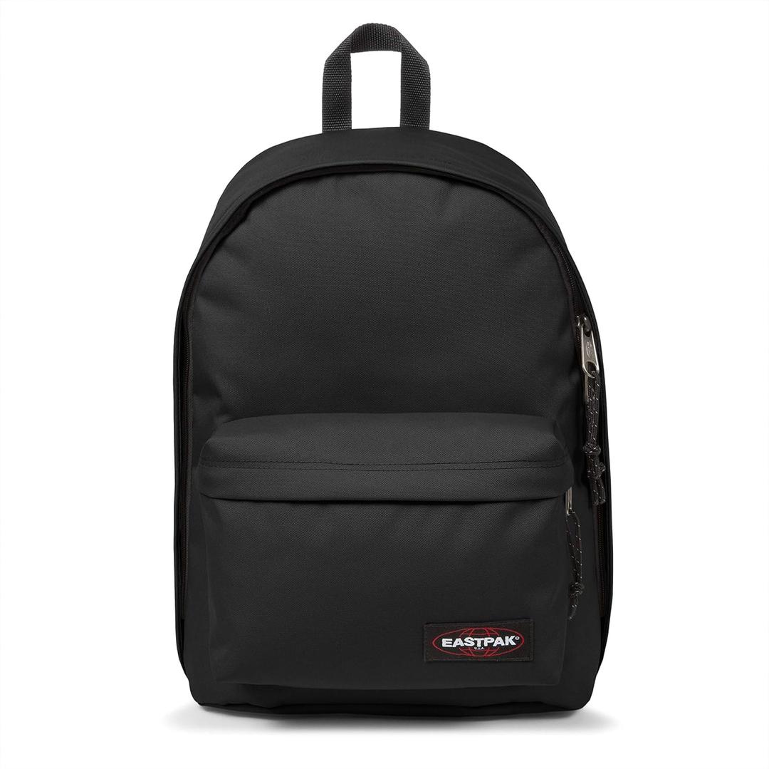 EASTPAK Out Of Office 31L Backpack with Dual Compartments, 16 Laptop Sleeve, Security Pocket, Bottle Holder & Air Mesh Straps, Black