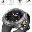 3 x Misxi 2-Pack Hard PC Case with Tempered Glass Screen Protector for Samsung Galaxy Watch 8 Classic 46mm, Overall Protection Anti-Slip Scratch-Resistant Cover for Galaxy Watch8 Classic, Transparent