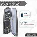 Samsonite Tour Premier Golf Hard Case Golf Travel Bag, “Shark Wheels”, 57" H x 17" L x 14" W